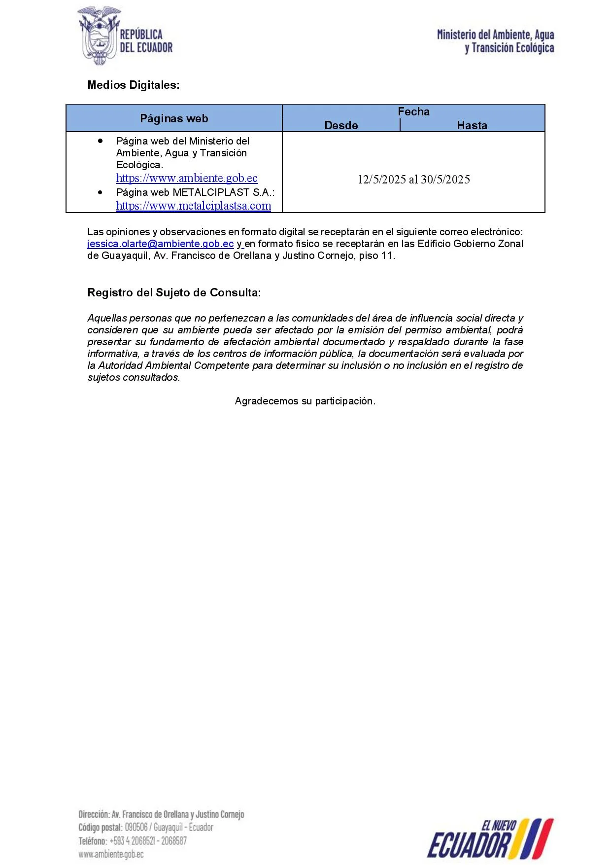 Convocatoria 2